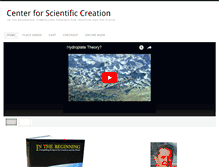 Tablet Screenshot of creationscience.com